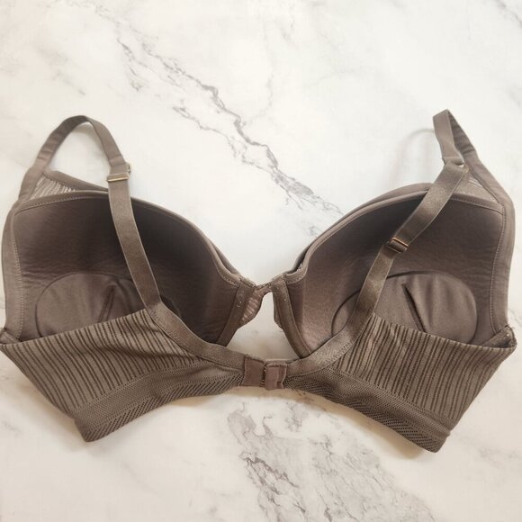 Thirdlove Everyday Lace Plunge Bra Grey Underwire T-Shirt Bra Size 36E - Picture 4 of 6